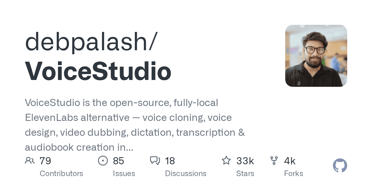 debpalash/VoiceStudio preview
