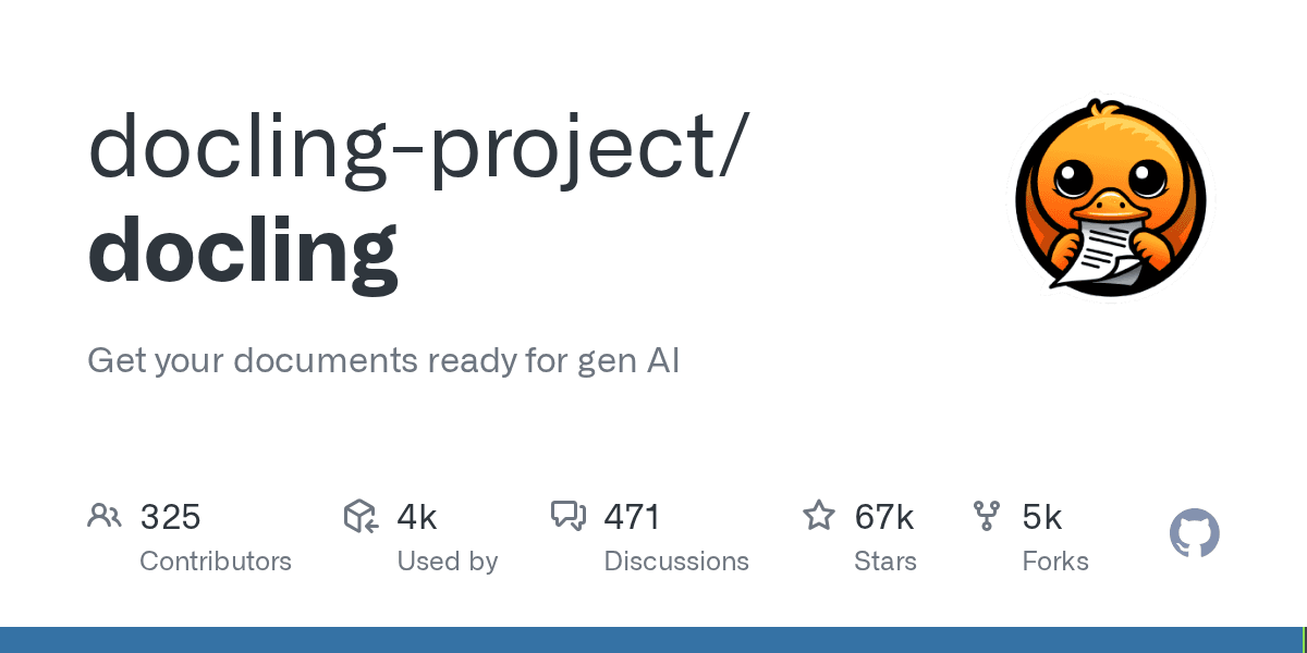 docling-project/docling preview