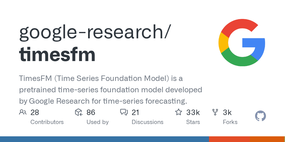 google-research/timesfm preview