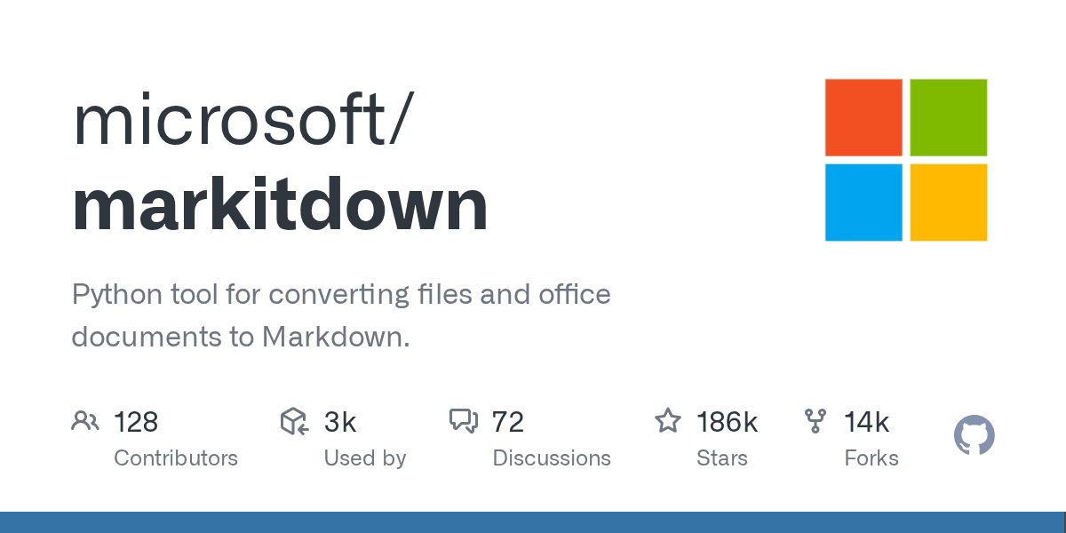 microsoft/markitdown preview