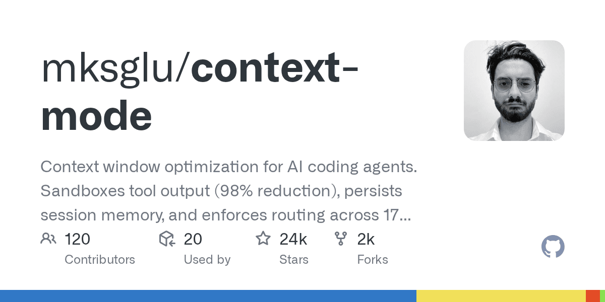 mksglu/context-mode preview