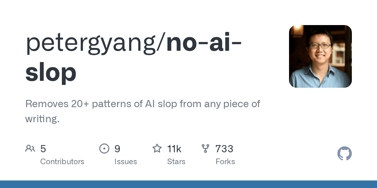 petergyang/no-ai-slop preview